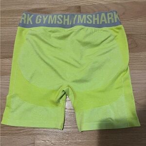 Gymshark Women's Neon Yellow Athletic Shorts
